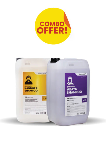 L12 Kandoora Shampoo 25L + Abaya Shampoo M27 | 25L Combo