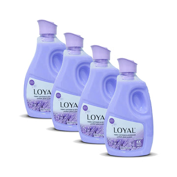 منعم ومنعش الأقمشة لويال، 3 لتر، لون بنفسجي - عبوة من 4 قطع