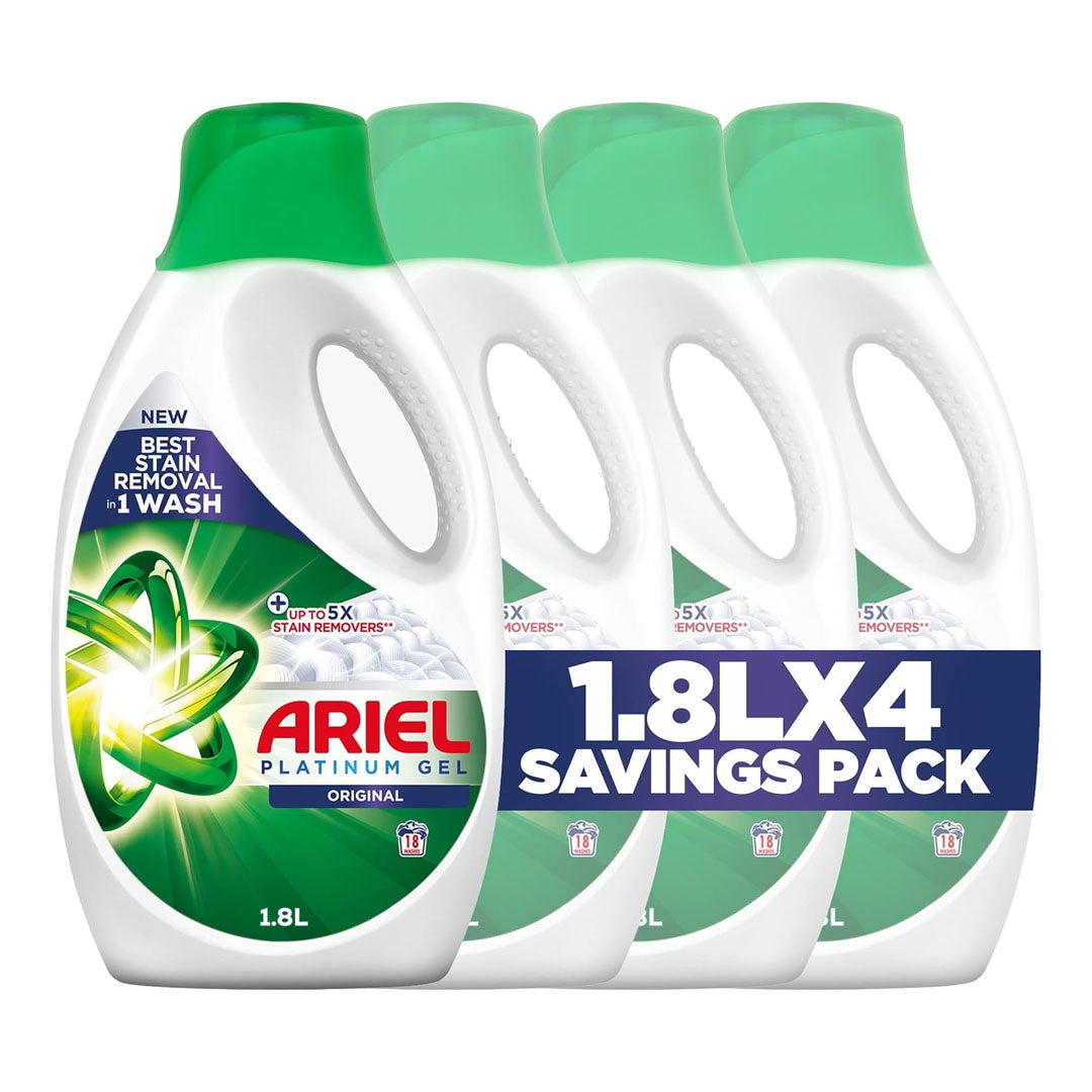 Ariel Laundry Gel 1.8L Original | Pack of 4 (CTN)