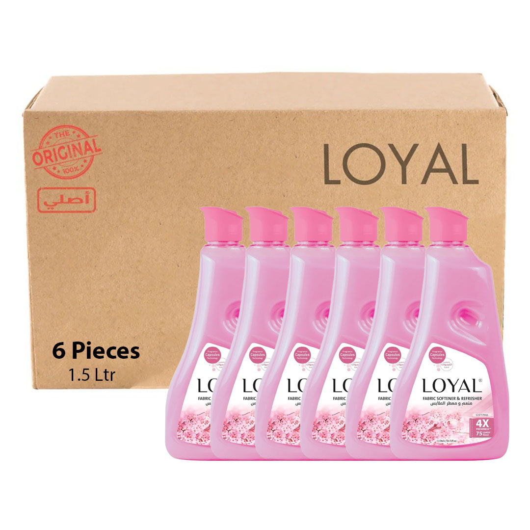 Loyal Fabric Softener 1500ML Soft Pink Pack of 6 (CTN)