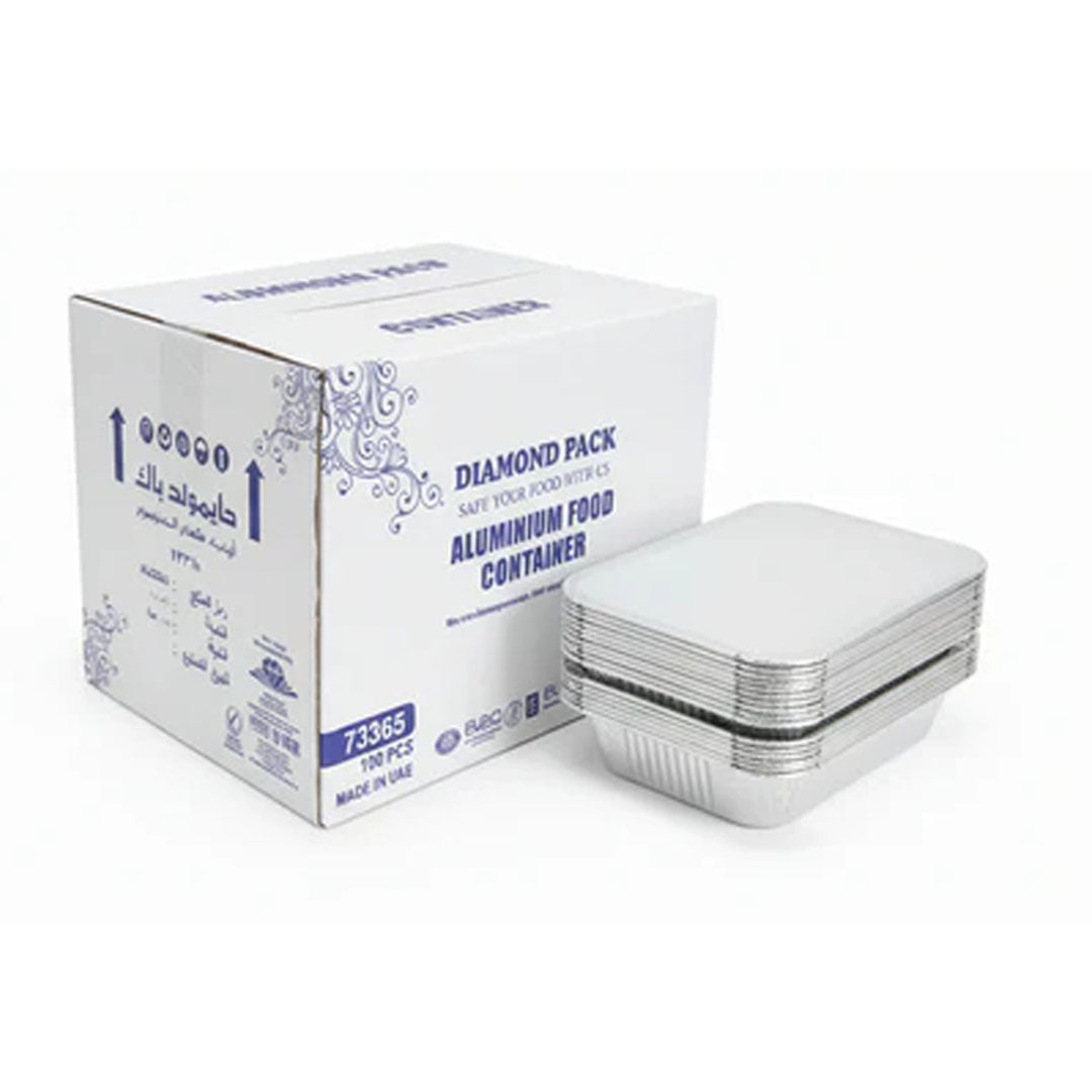 73365 Aluminum Container with Lids 3650 CC | 100 PCS (CTN)