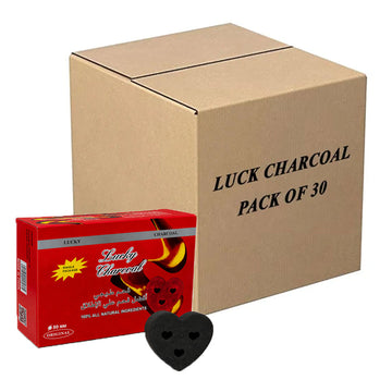 Lucky Charcoal Heart 50MM | Pack of 30