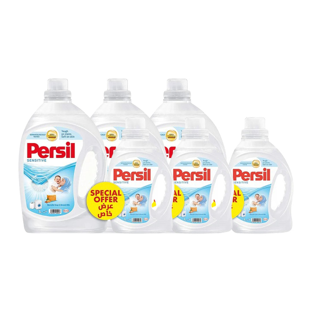 Persil Gel Sensitive 3L+1LT KSA   |   Pack of 3