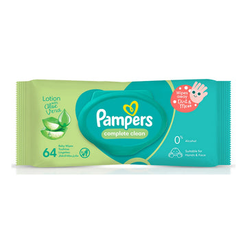 Pampers Baby Wipes Aloe Vera 64S