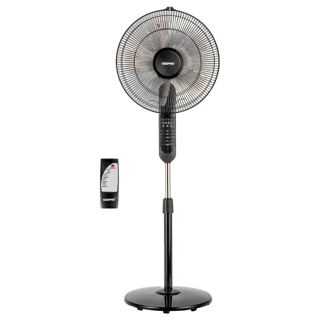 مروحة ستاند مقاس 16 بوصة/Rmt/5 أوراق/7.5 ساعات/3 سرعات/Osc