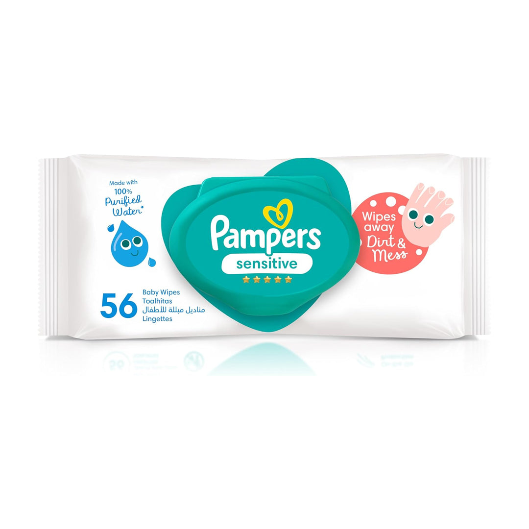مناديل بامبرز للأطفال الحساسة ٥٦ منديل
