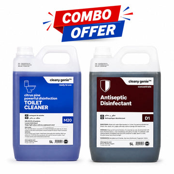 M20 Toilet Cleaner Citrus Pine 5L + Antiseptic Disinfectant D1  |  5L Combo