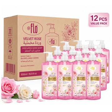 FLO Hand Wash Velvet Rose 500ml-Pack of 12