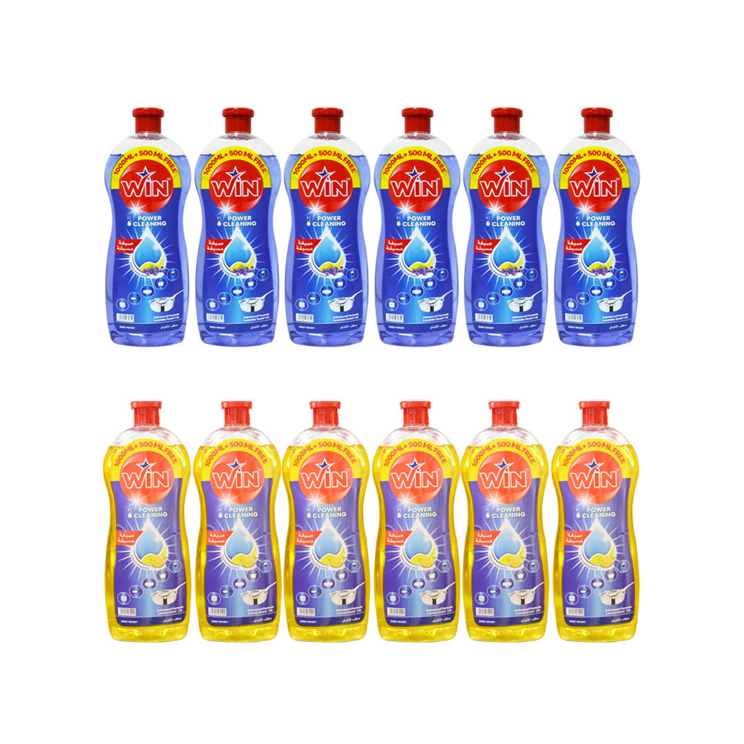 غسالة أطباق وين ١.٥ لتر (ليمون+لافندر) | عبوة من ٦ قطع