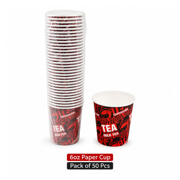 Paper Cup 6oz -190gsm 50 pcs