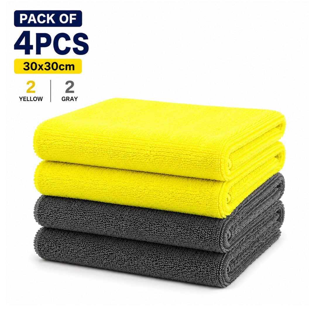 Microfiber Towel 30X30cm 380gsm-Pack of 4