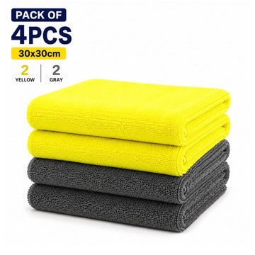 Microfiber Towel 30X30cm 380gsm-Pack of 4