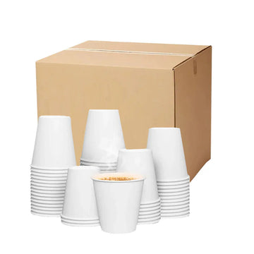 Paper Cup 6 OZ White 50 Pcs-Pack of 20