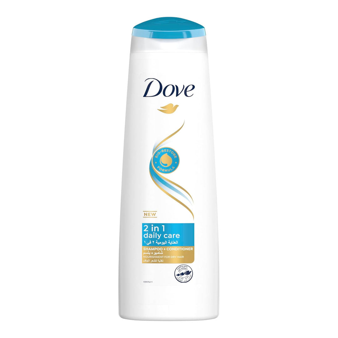 DOVE SHAMPOO 2 IN 1 DAILY CARE 400ML
