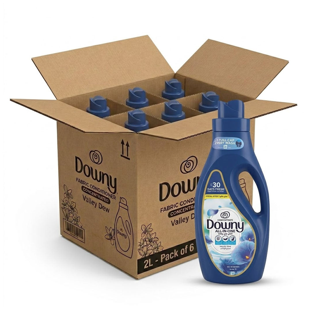 Downy Fabric Conditioner Concentrated 2L Valley Dew -Pack of 6