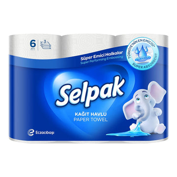Selpak Kitchen Towel 6 Rolls 80 Sheets