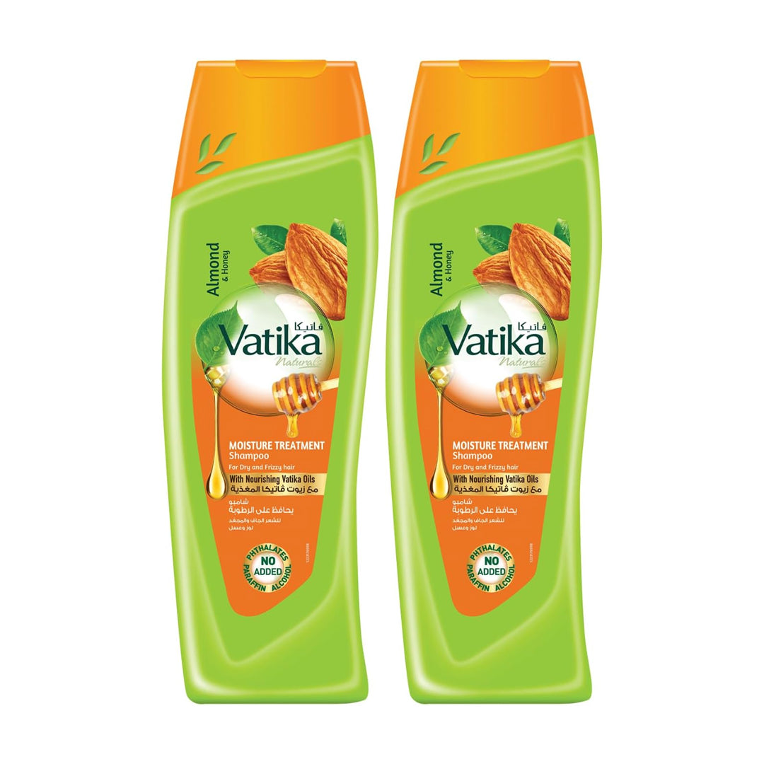 Vatika Shampoo Almond & Honey Moisture Treatment 400ML (Twin Pack)