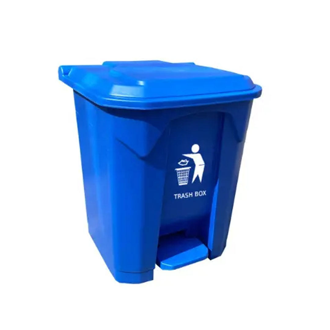 Garbage Can with Pedal 30L Blue