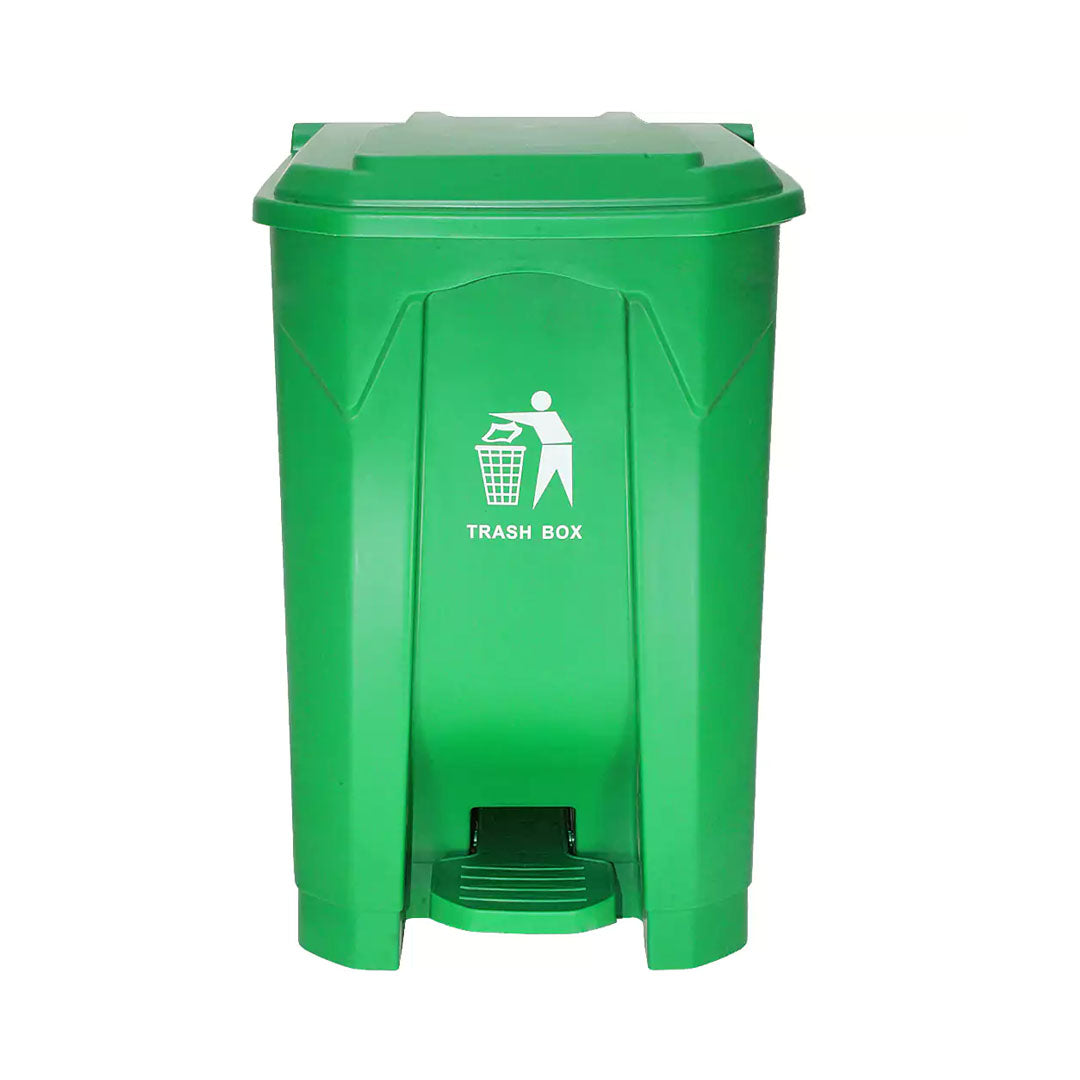 Garbage Can with Lid and Pedal 45L Green
