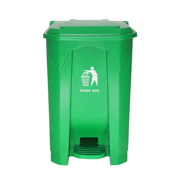 Garbage Can with Lid and Pedal 45L Green