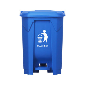 Garbage Can with Pedal 68L Blue