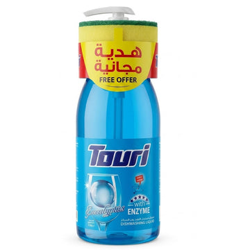 Touri  Dishwashing Liquid 1500 ml Eucalyptus (Pump)