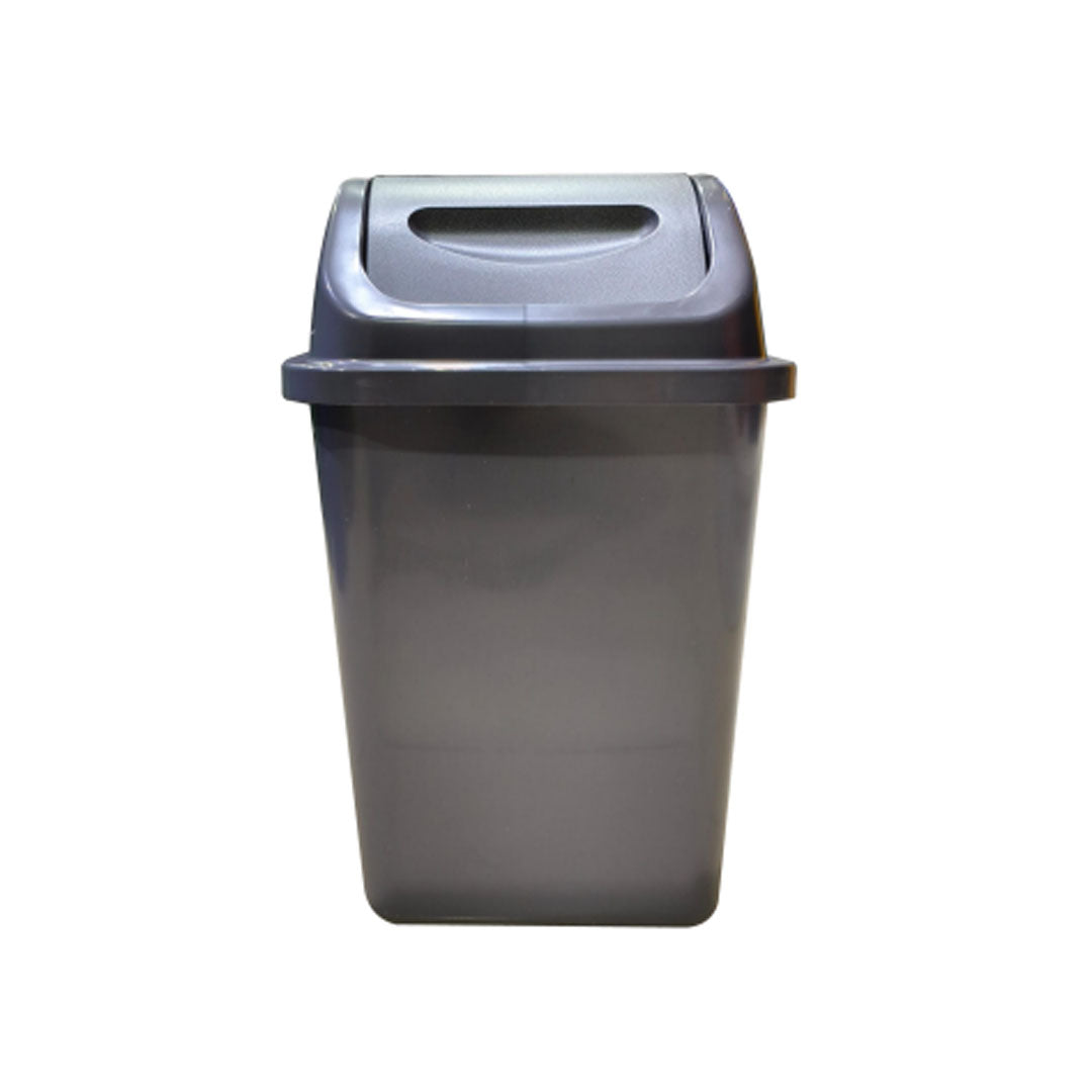 سلة مهملات سعة 10 لتر باللون الرمادي