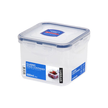 L&L FOOD CONTAINER SQUARE 680ML - 23OZ