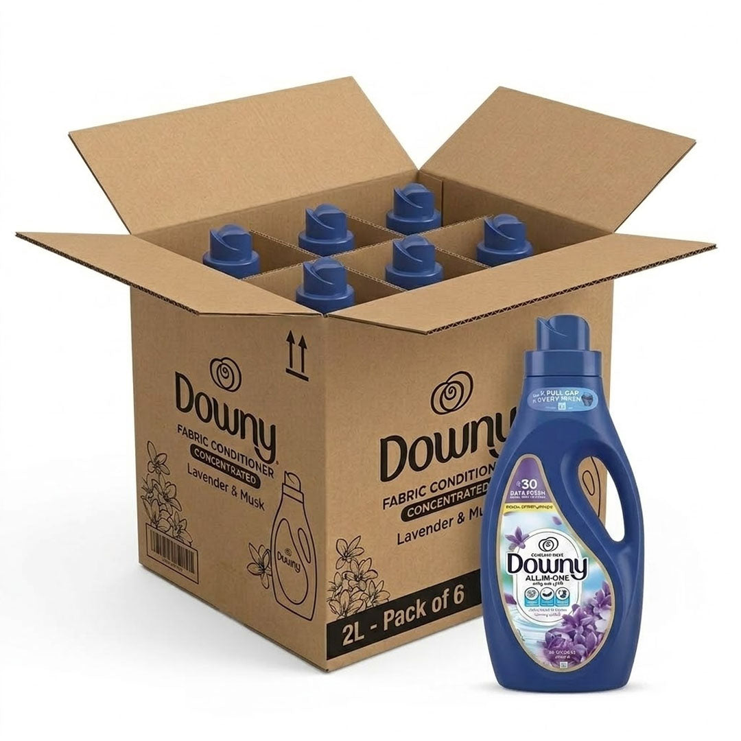 Downy Fabric Conditioner Concentrated 2L Lavender & Musk-Pack of 6