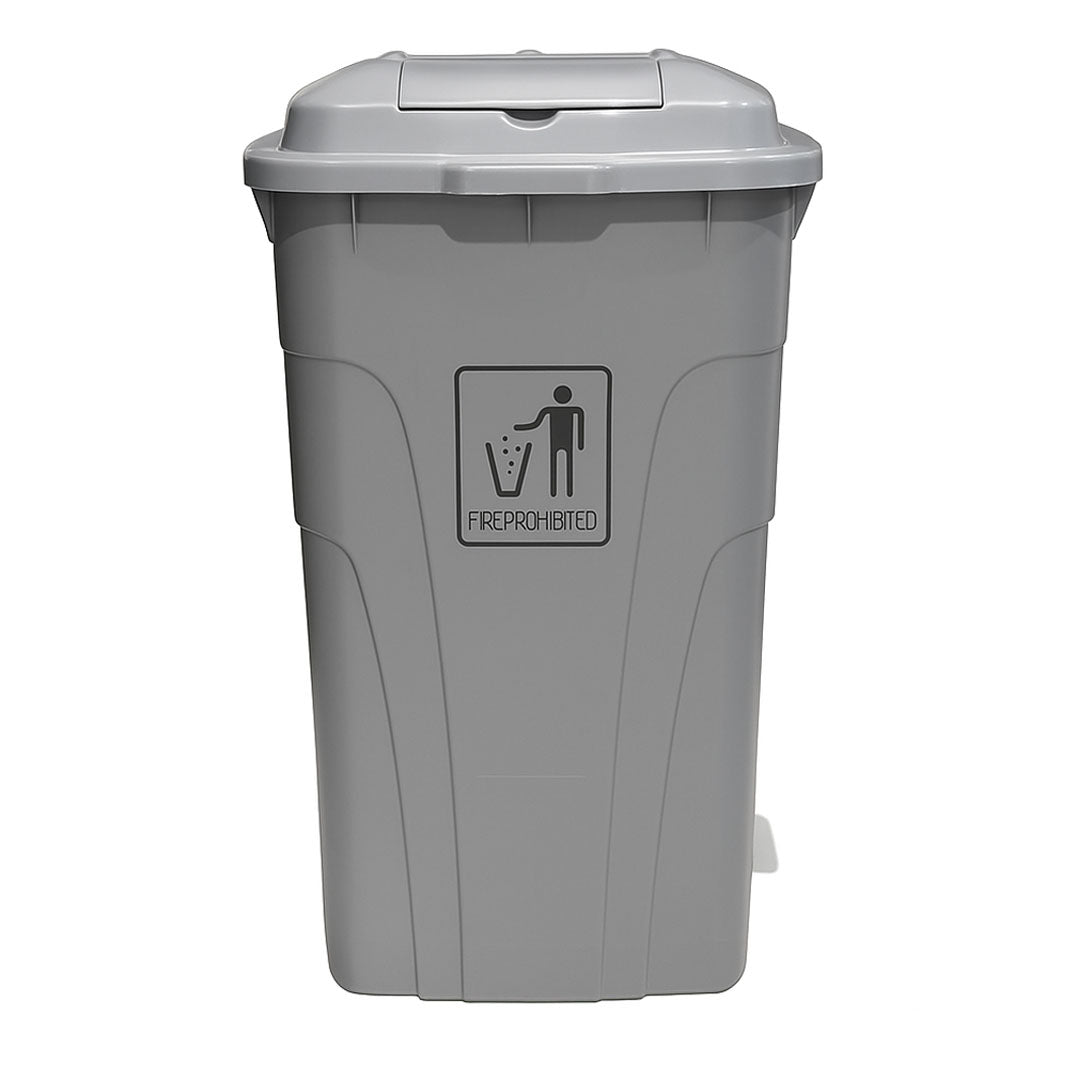 240L Garbage Can with side pedal GREY