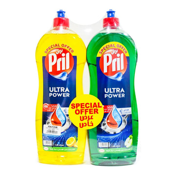 Pril Liquid Apple 1.25L + Pril Liquid Lemon 1.25L