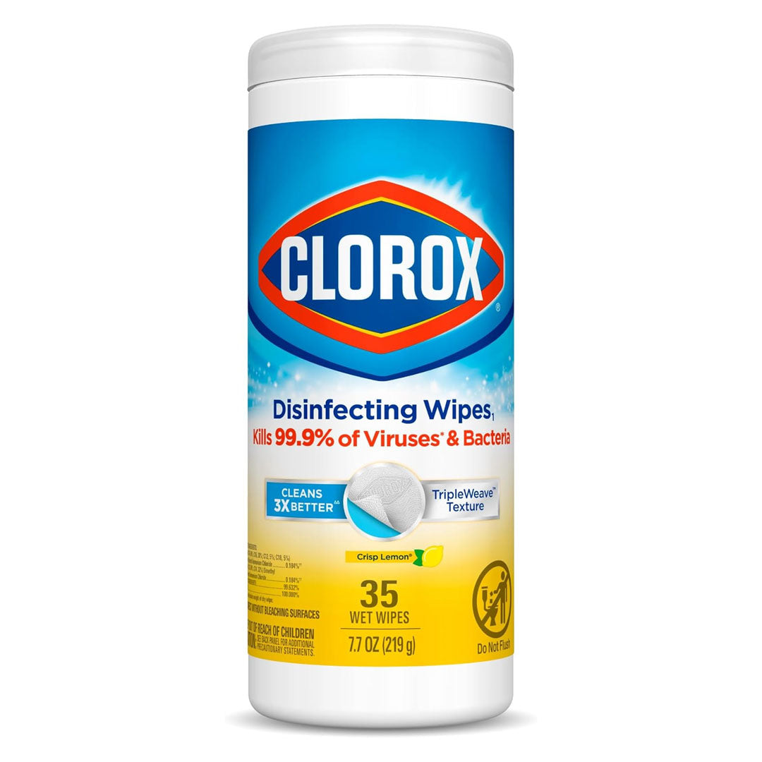 Clorox Disinfecting Wipes 35s Crisp Lemon