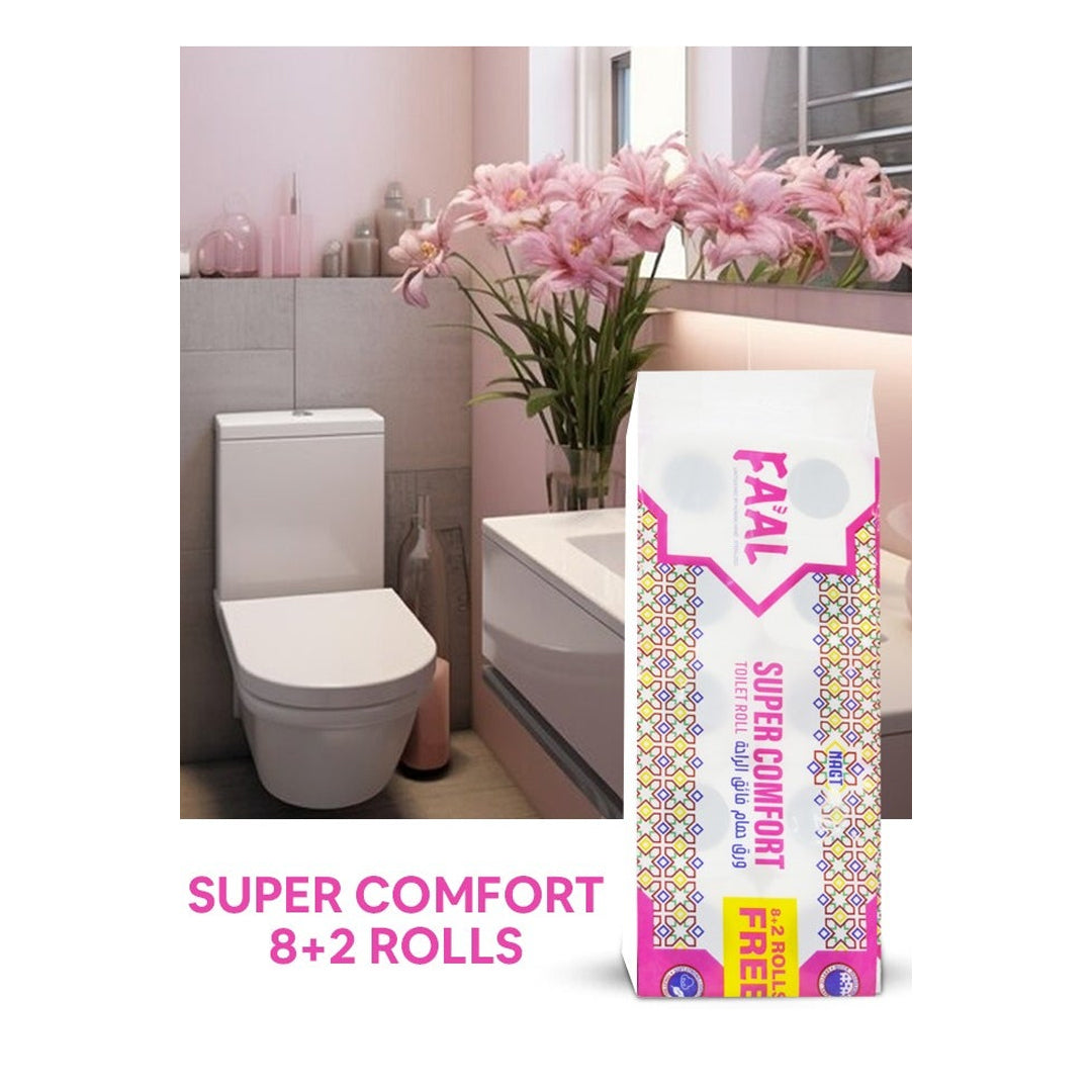 ورق تواليت FAAL 180 ورقة مكونة من طبقتين 10 لفات