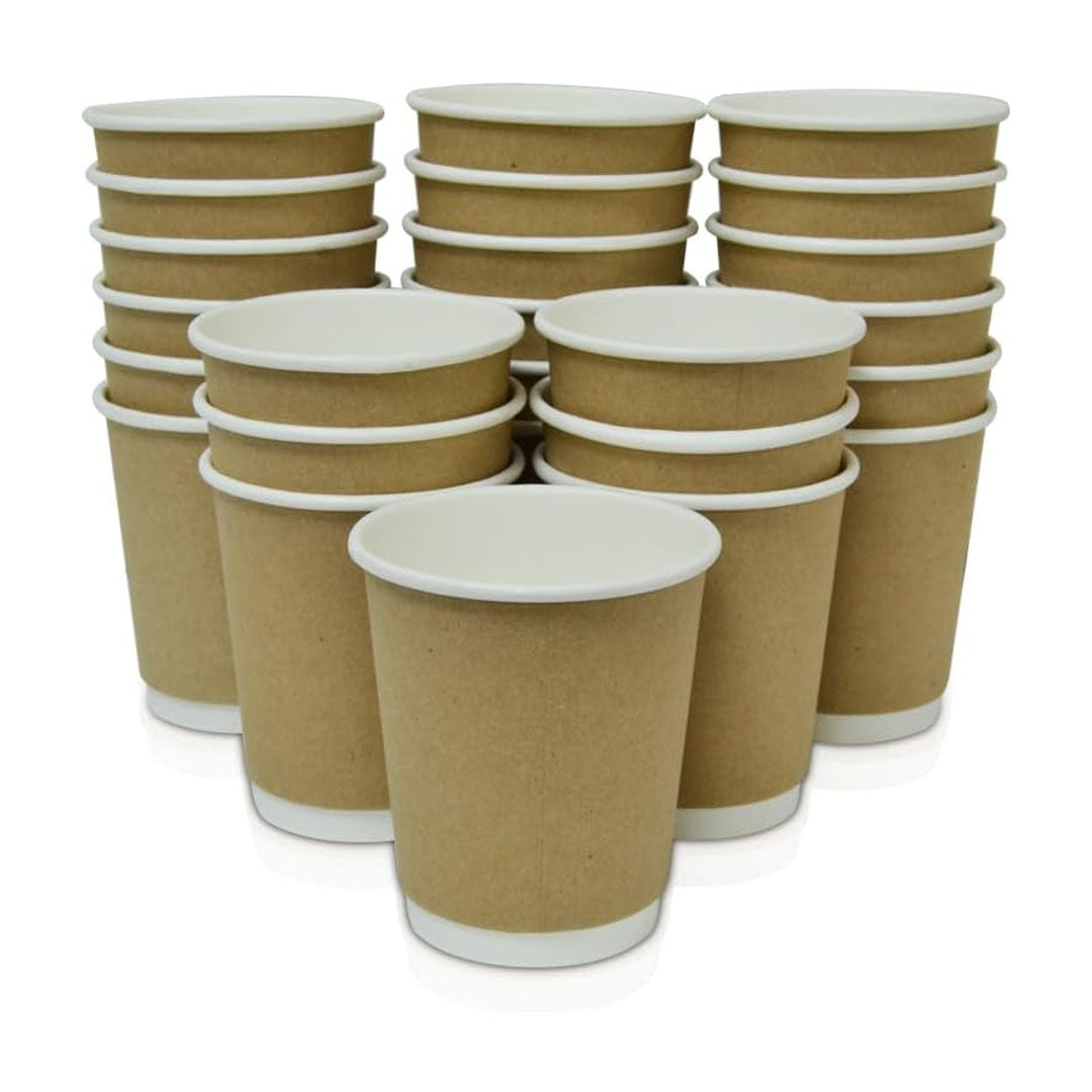 D/W Paper Cup 8oz 25pcs KRAFT   |    Pack of 500
