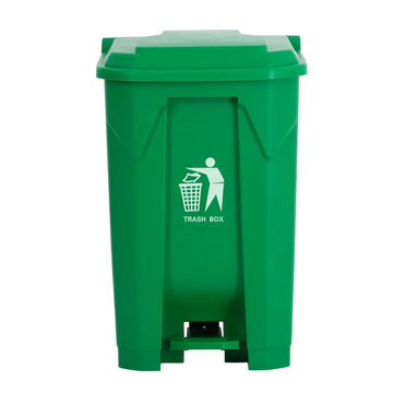 Garbage Can with Pedal 87L Green