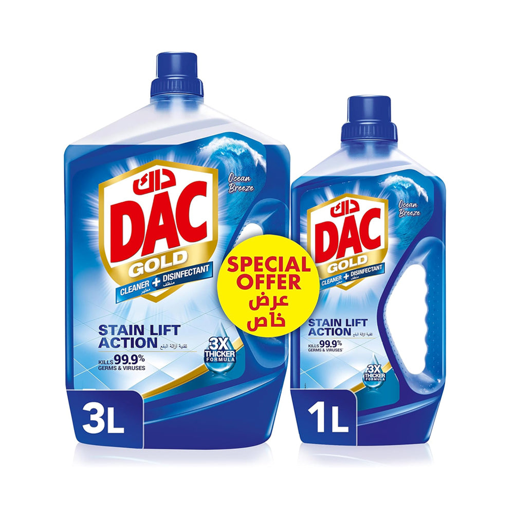 DAC Disinfectant Gold Ocean Breeze 3L+1L