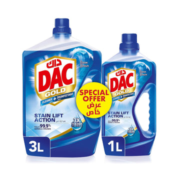 DAC Disinfectant Gold Ocean Breeze 3L+1L
