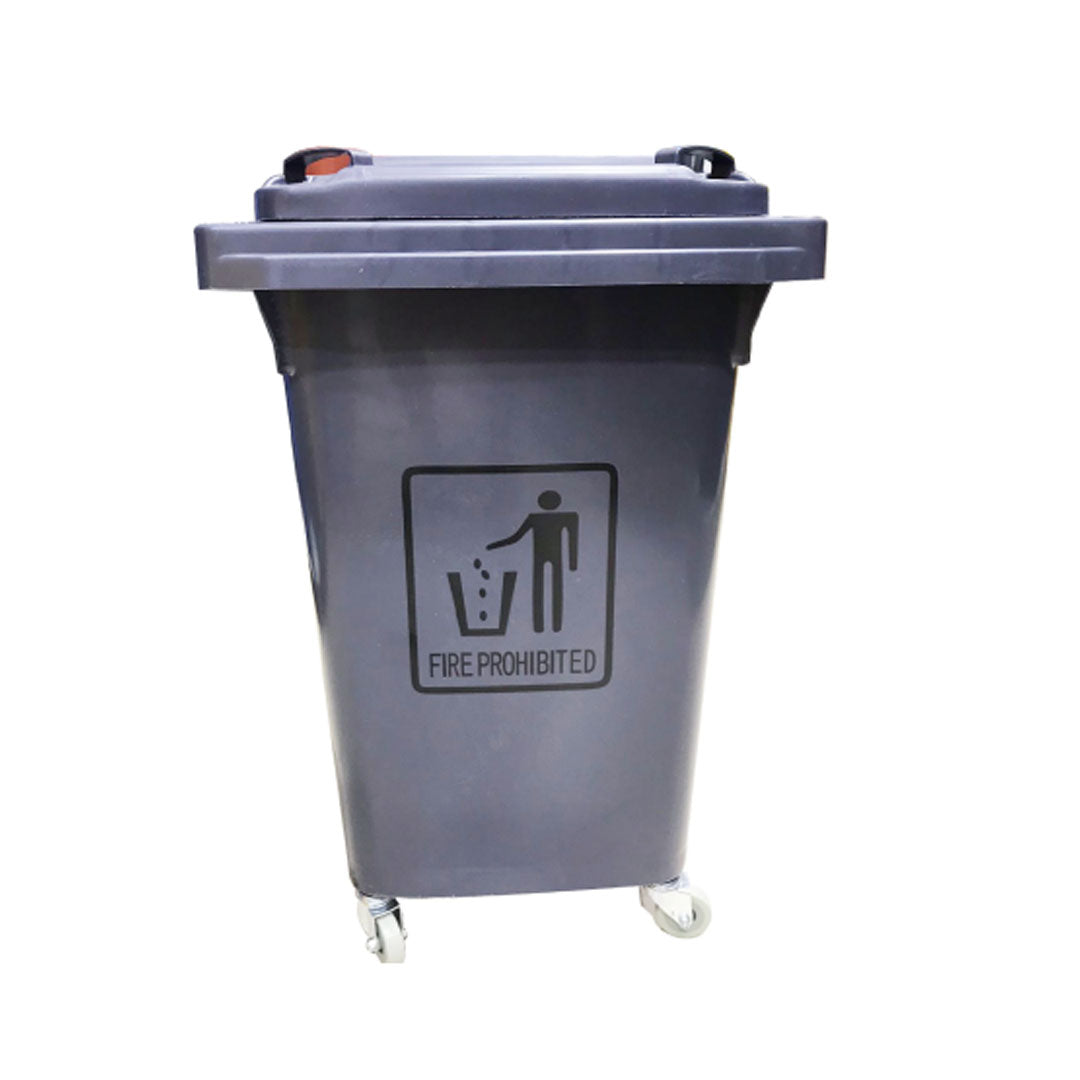 60L Garbage can with wheel GREY