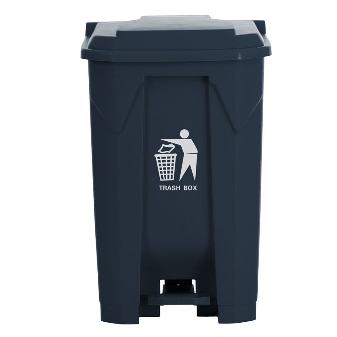 Garbage Can with Pedal 87L Grey