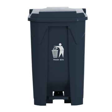 Garbage Can with Pedal 68L Grey