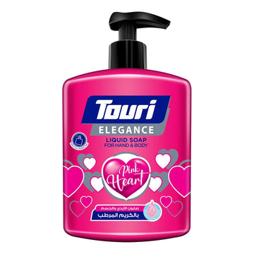 Touri Liquid Hand Soap 500 ml (ELEGANCE) Pink heart