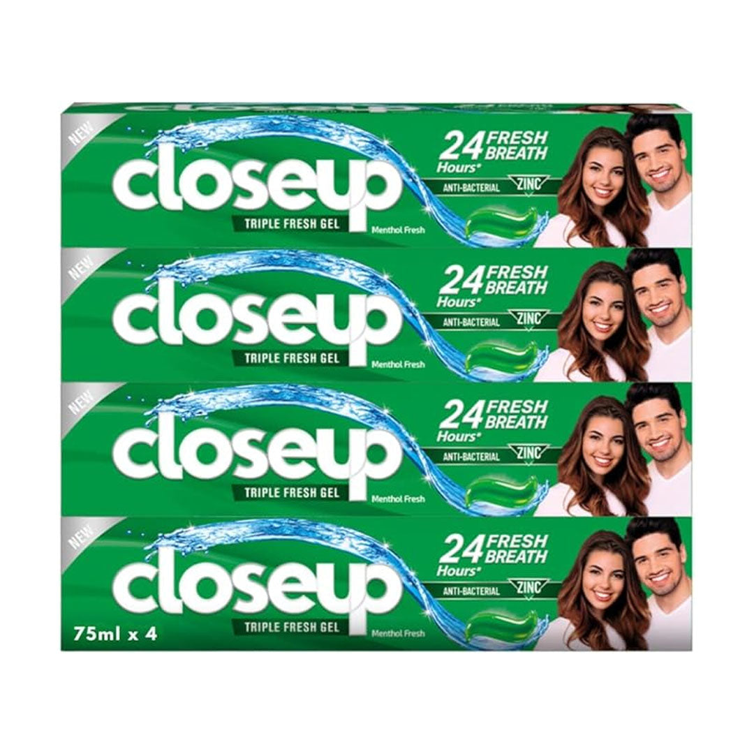 Closeup Ever Fresh Menthol 75ml-Pack of 4