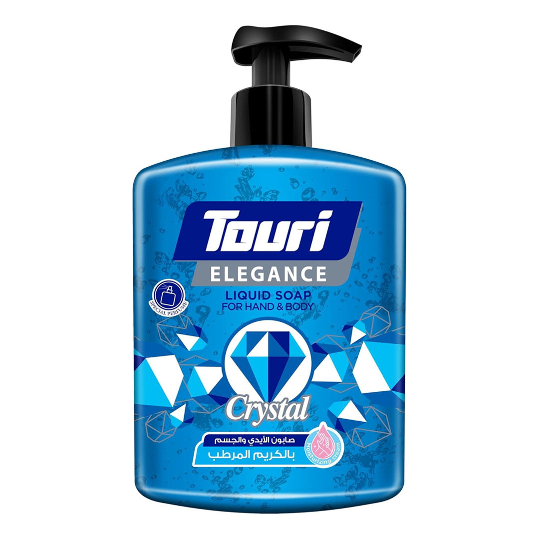 Touri ELEGANCE Liquid Soap Hand & Body 500ml Crystal