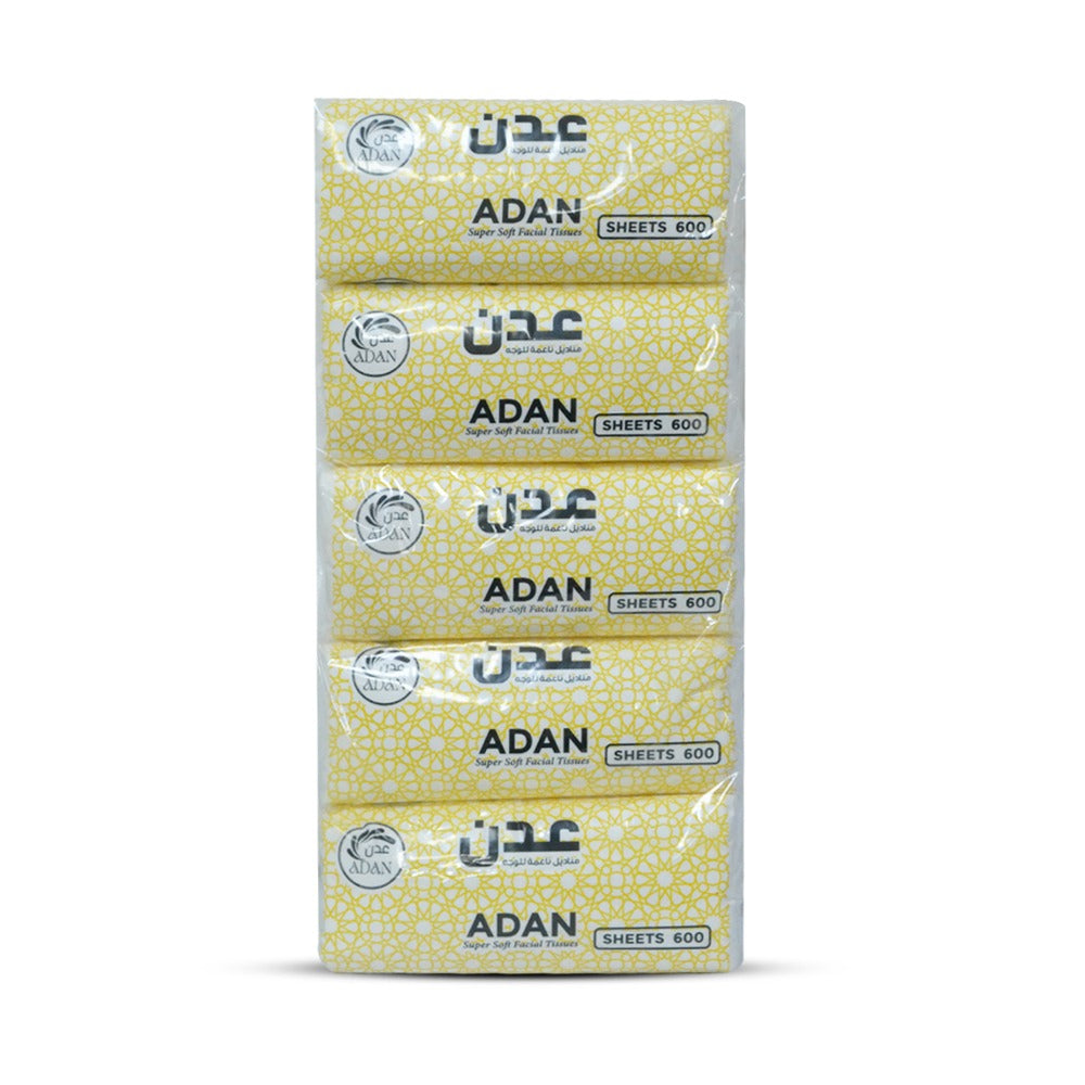 Adan nylon pack tissue 600 sheets-Pack of 30