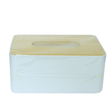 علبة مناديل أوركيد بغطاء من الخيزران كبير