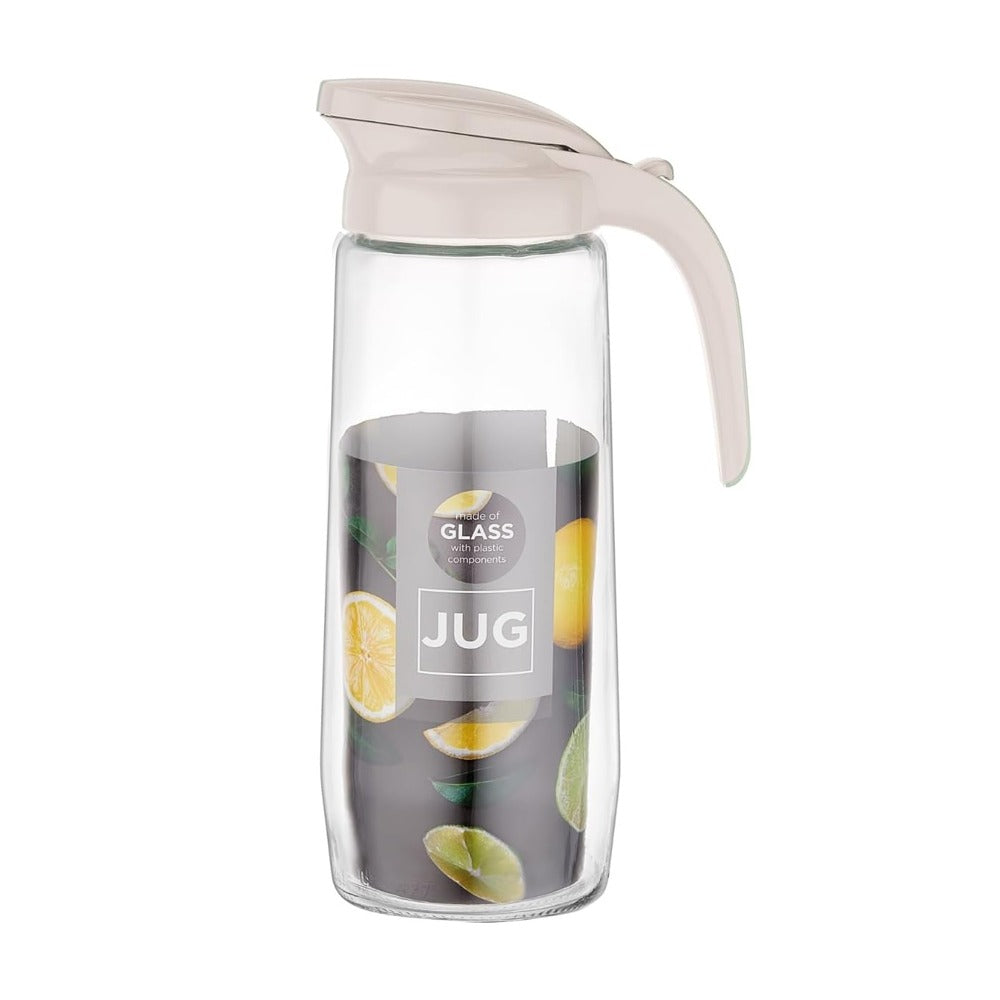 GLASS JUG WITH PLASTIC LID 1500 ML