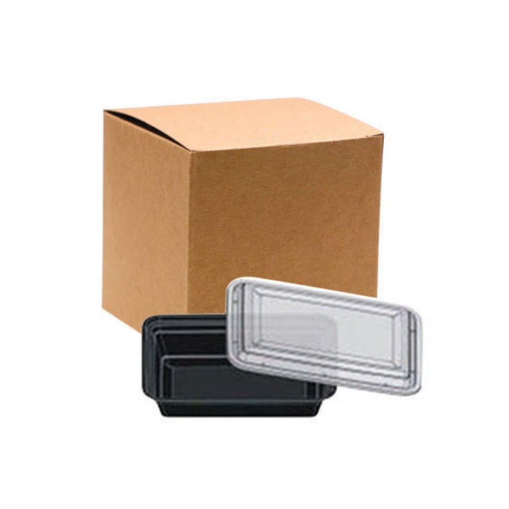Micro. Cont. Rec. Black 38oz | Pack of 150 (CTN)