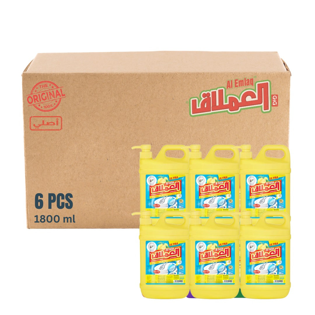 Al Emlaq Dishwashing 1800ML Lemon | Pack of 6
