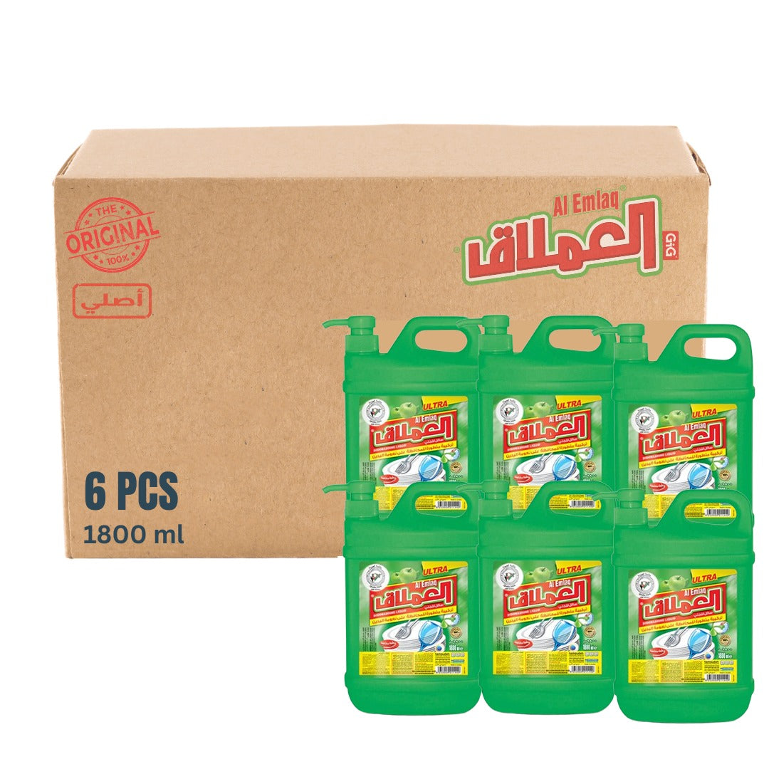 Al Emlaq Dishwashing 1800ML Apple | Pack of 6