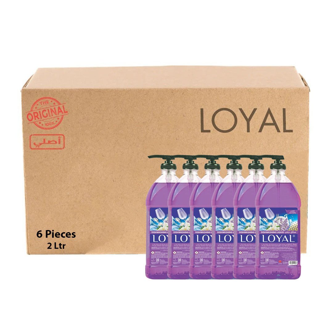 LOYAL Dishwashing Liquid Lavender 2L-Pack of 6